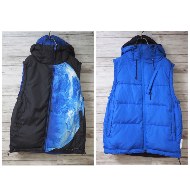 MINOTAUR(ミノトール)のMINOTAUR×JAXA×NHK 15AW Earth Down Vest メンズのジャケット/アウター(ダウンベスト)の商品写真