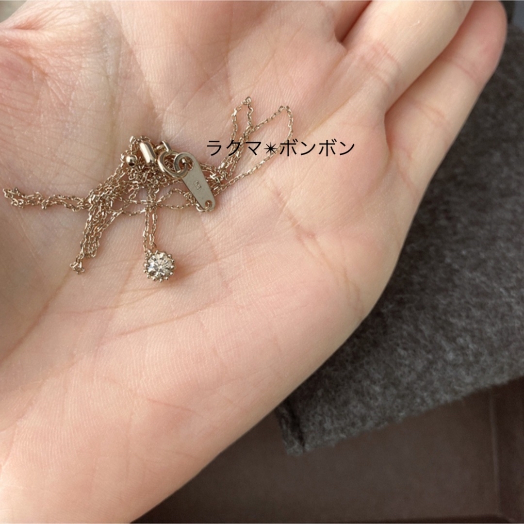 Kashikey カシケイK18BG ダイヤモンド　ミル ペンダント　ネックレス