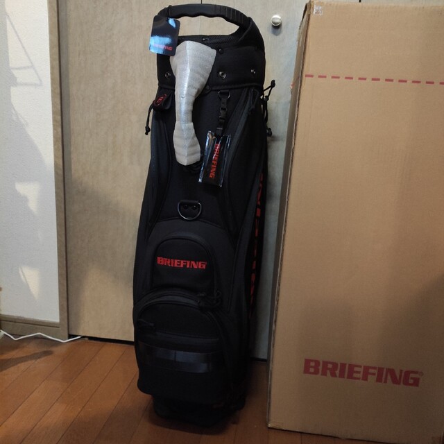 BRIEFING(ブリーフィング)の新品　ブリーフィング　CR-5  キャディバッグ　BRIEFING　ブラック スポーツ/アウトドアのゴルフ(バッグ)の商品写真