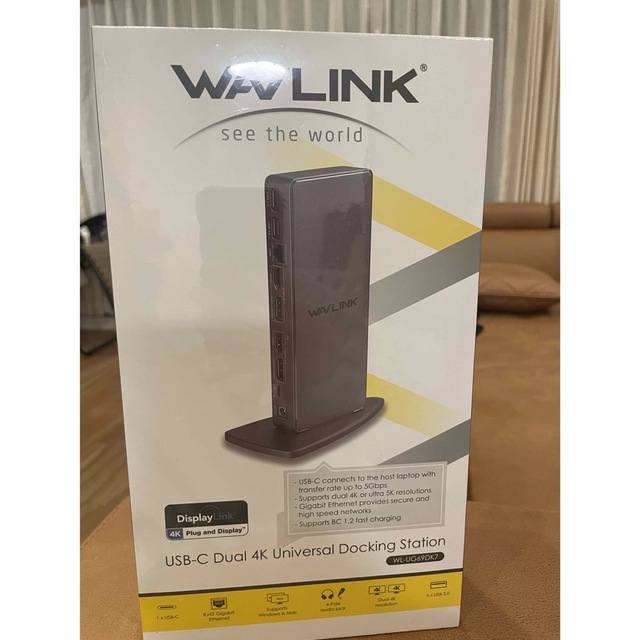 WAVLINK ドッキングステーション　USB 4K  WL-UG69 DK7