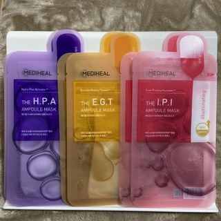 メディヒール  パック　HPA EGT IPI 3種類　6枚セット(パック/フェイスマスク)