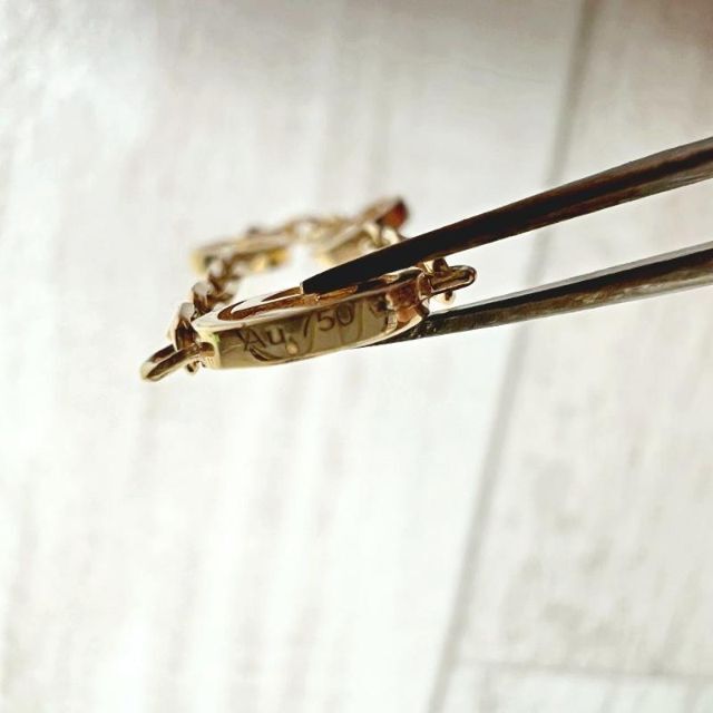 グッチ GUCCI チェーンリング インターロッキングG K18 ゴールド