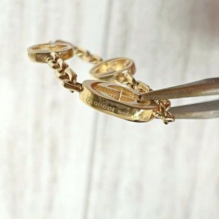 グッチ GUCCI チェーンリング インターロッキングG K18 ゴールド