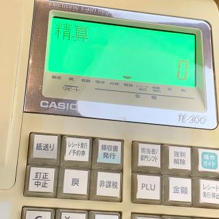 カシオ(CASIO)のCASIO  レジスター　TE-300(店舗用品)