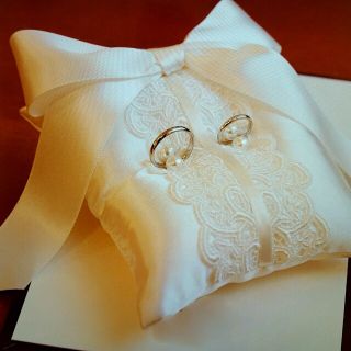 ゆっちゃん様専用　リングピロー◆ラザールダイヤモンド◆結婚式(リングピロー)