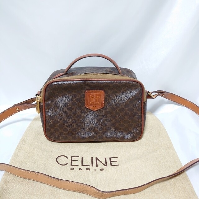 celine セリーヌ　マカダム柄　ショルダーバッグ ポシェット　ミニバッグ