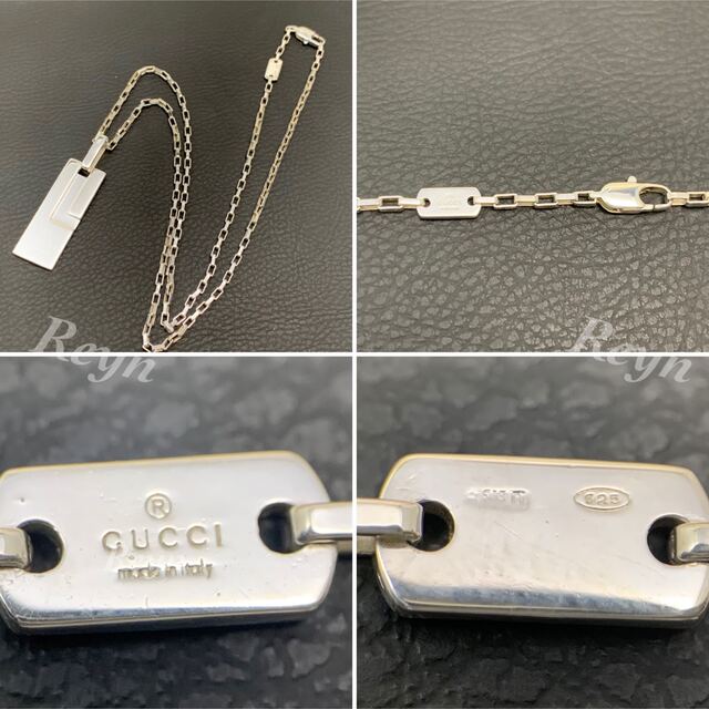 新品仕上済 GUCCI シルバー Gプレート 925 ネックレス