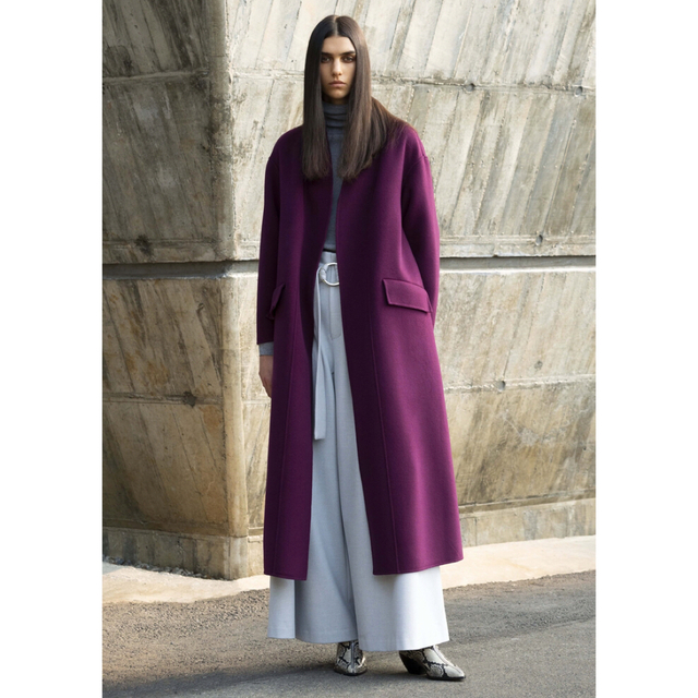 専用 ADORE アドーア ルチアーナリバースタンドカラーコート ポンチョ