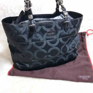 コーチ(COACH)の美品 COACH コーチ トートバッグ トライベッカ オプアート シグネチャー(トートバッグ)