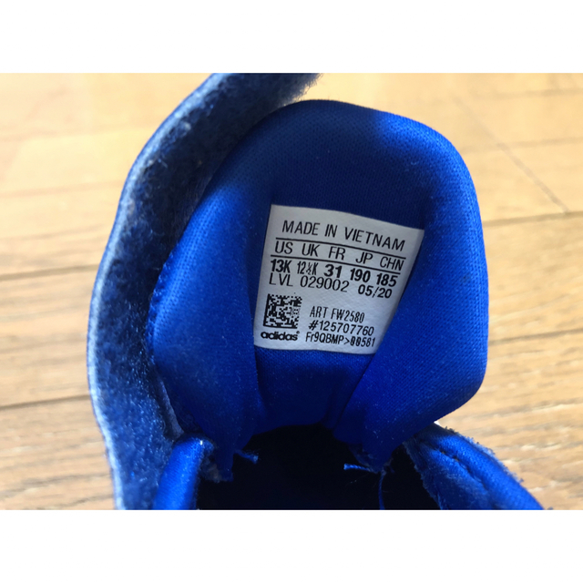 adidas(アディダス)のアディダス キッズ スニーカー 19cm ブルー キッズ/ベビー/マタニティのキッズ靴/シューズ(15cm~)(スニーカー)の商品写真