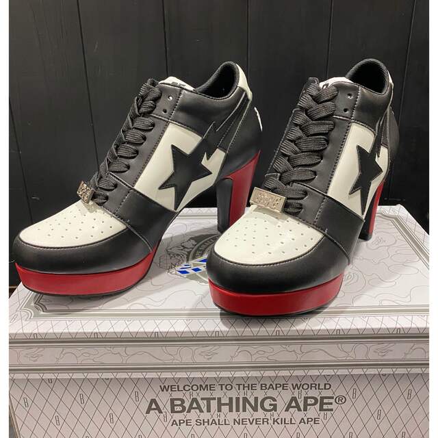 新品23cmヒールA BATHING APE LADY BAPE STA エイプ