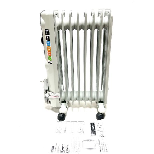 ☆美品 デロンギ オイルヒーター HJ0812 ホワイト 8~10畳 ゼロ風暖房