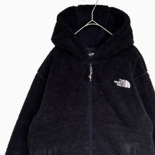 THE NORTH FACE(ザノースフェイス)の【新品未使用】大人気ザノースフェイス★メンズ ボアフリースパーカー★黒L メンズのジャケット/アウター(ブルゾン)の商品写真