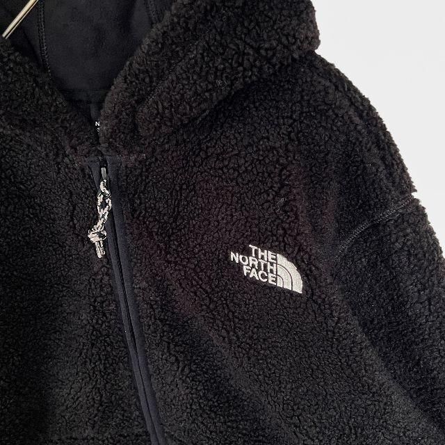 THE NORTH FACE(ザノースフェイス)の【新品未使用】大人気ザノースフェイス★メンズ ボアフリースパーカー★黒L メンズのジャケット/アウター(ブルゾン)の商品写真