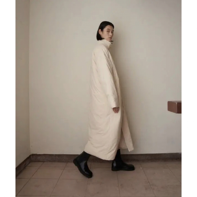 pさま専用 ENOF❤︎ warm long coat ホワイト Mサイズの通販 by a|ラクマ