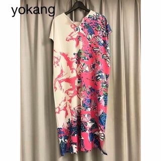 美品　YOKANG　ヨーカン　デニムワンピース