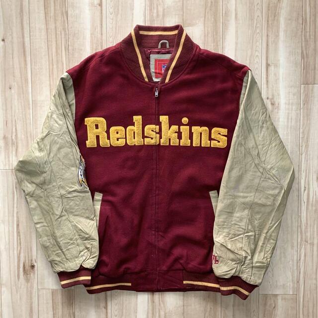 NFL REDSKINS レッドスキンズ スタジャン 刺繍ロゴ ワインレッド 低