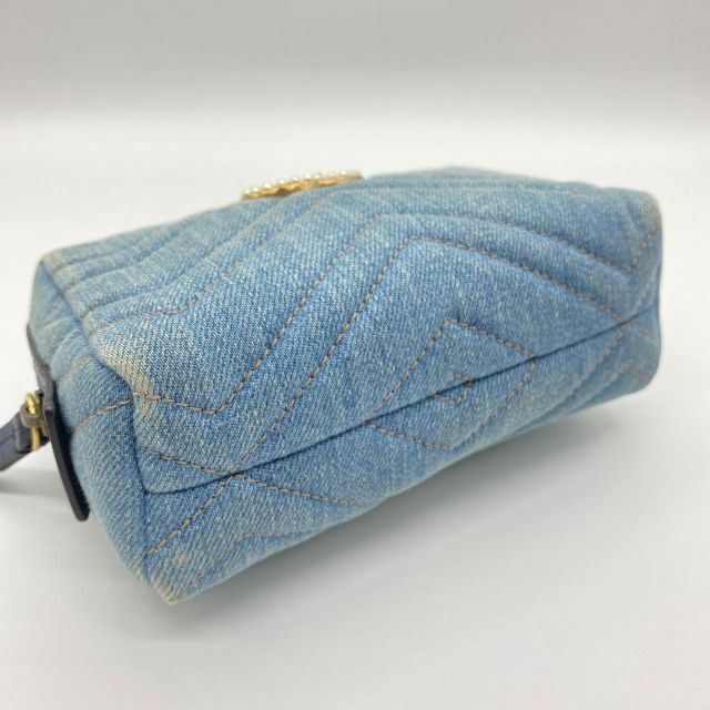 ✨美品✨GUCCI グッチ デニム キルティング メイクポーチ バニティ