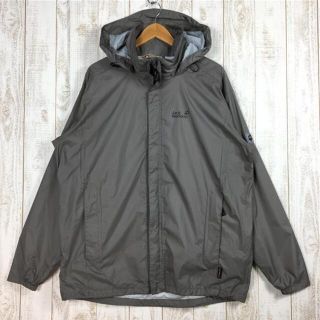 ジャックウルフスキン(Jack Wolfskin)のMENs XL  ジャックウルフスキン 2レイヤー テキサポール レインシェル ジャケット 2-Layer TEXAPORE Rainshell Jacket フーディ JACKWOLFSKIN 04EB002103 ブラウン系(その他)