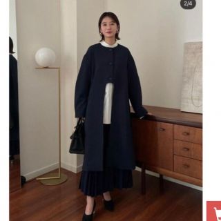 クラネ(CLANE)のARCH CUT FLARE COAT (ロングコート)