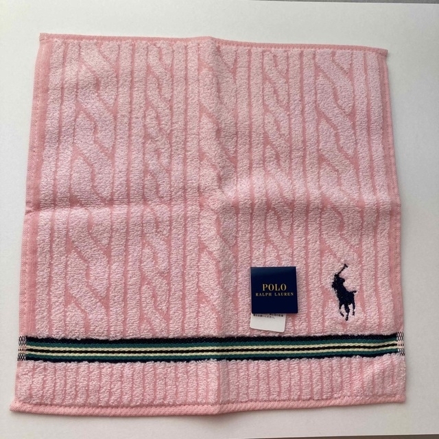 POLO RALPH LAUREN(ポロラルフローレン)の未使用タグ付き POLO RALPH LAUREN他ハンドタオル 3点セット レディースのファッション小物(ハンカチ)の商品写真