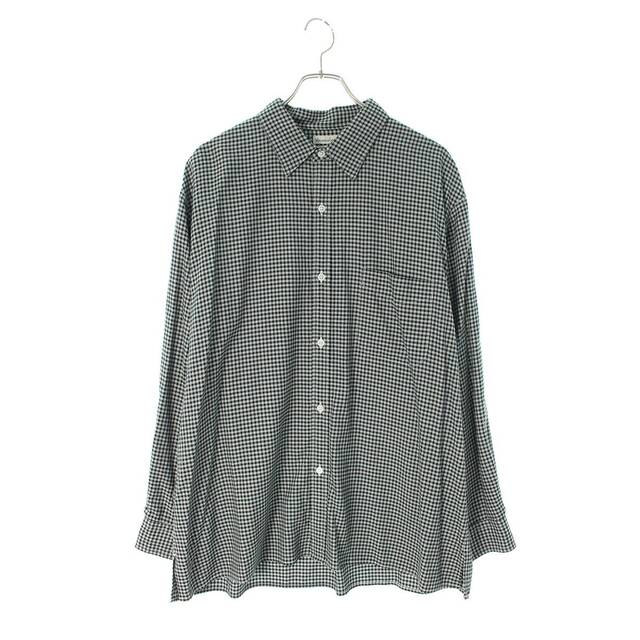 steven alan(スティーブンアラン)のスティーブンアラン GINGHAM CHECK REGULAR COLLAR BOX SHIRT-LOOSE 8111-218-0857 ギンガムチェック長袖シャツ メンズ L メンズのトップス(シャツ)の商品写真