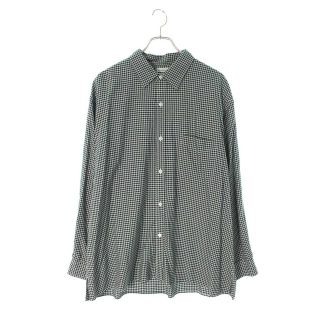 スティーブンアラン(steven alan)のスティーブンアラン GINGHAM CHECK REGULAR COLLAR BOX SHIRT-LOOSE 8111-218-0857 ギンガムチェック長袖シャツ メンズ L(シャツ)