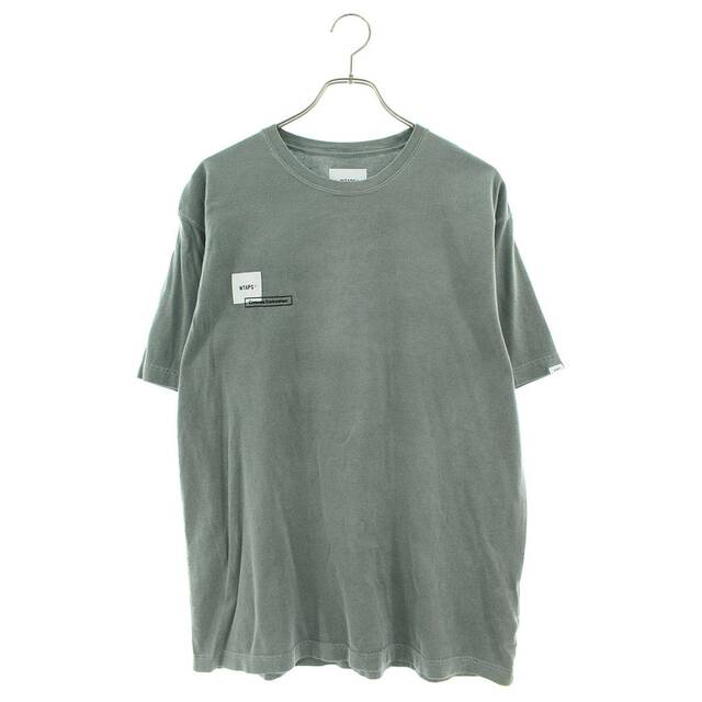 W)taps(ダブルタップス)のダブルタップス 21SS 211ATDT-CSM02 ロゴ刺繍Tシャツ メンズ 1 メンズのトップス(Tシャツ/カットソー(半袖/袖なし))の商品写真