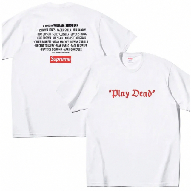 華麗 Supreme Play Dead Tee White | www.artfive.co.jp