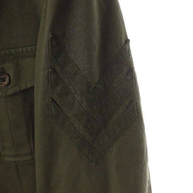 eleventy(イレブンティ)のイレブンティ ミリタリージャケット 3B 胸ポケット 背抜き 52 カーキ メンズのジャケット/アウター(その他)の商品写真