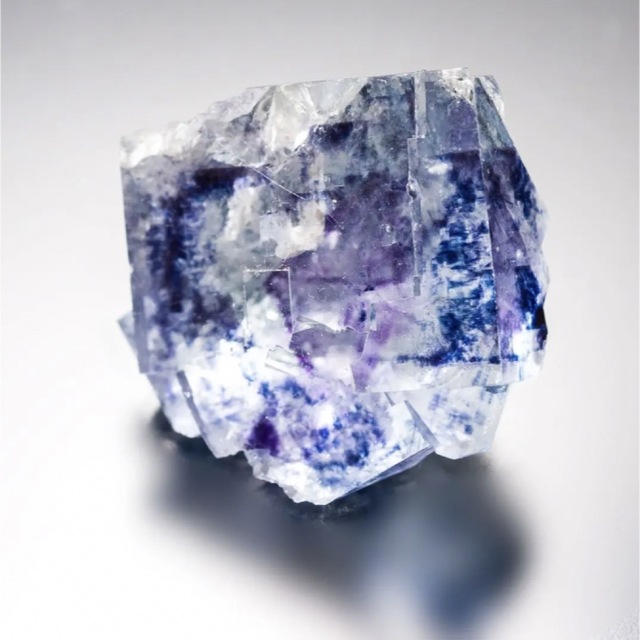 ヤオガンシャン ブルーフローライト G719 天然石 原石 鉱物標本 鉱石 蛍石-