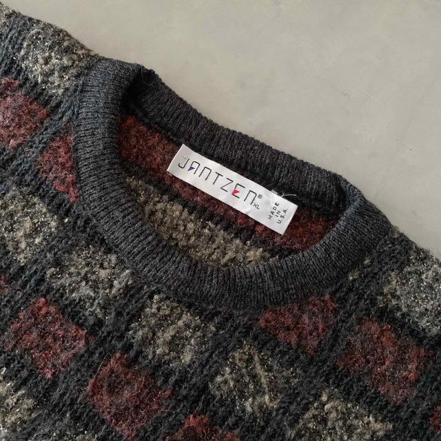 90’s “Jantzen” Old Sweater ウィンドペン ニット 7