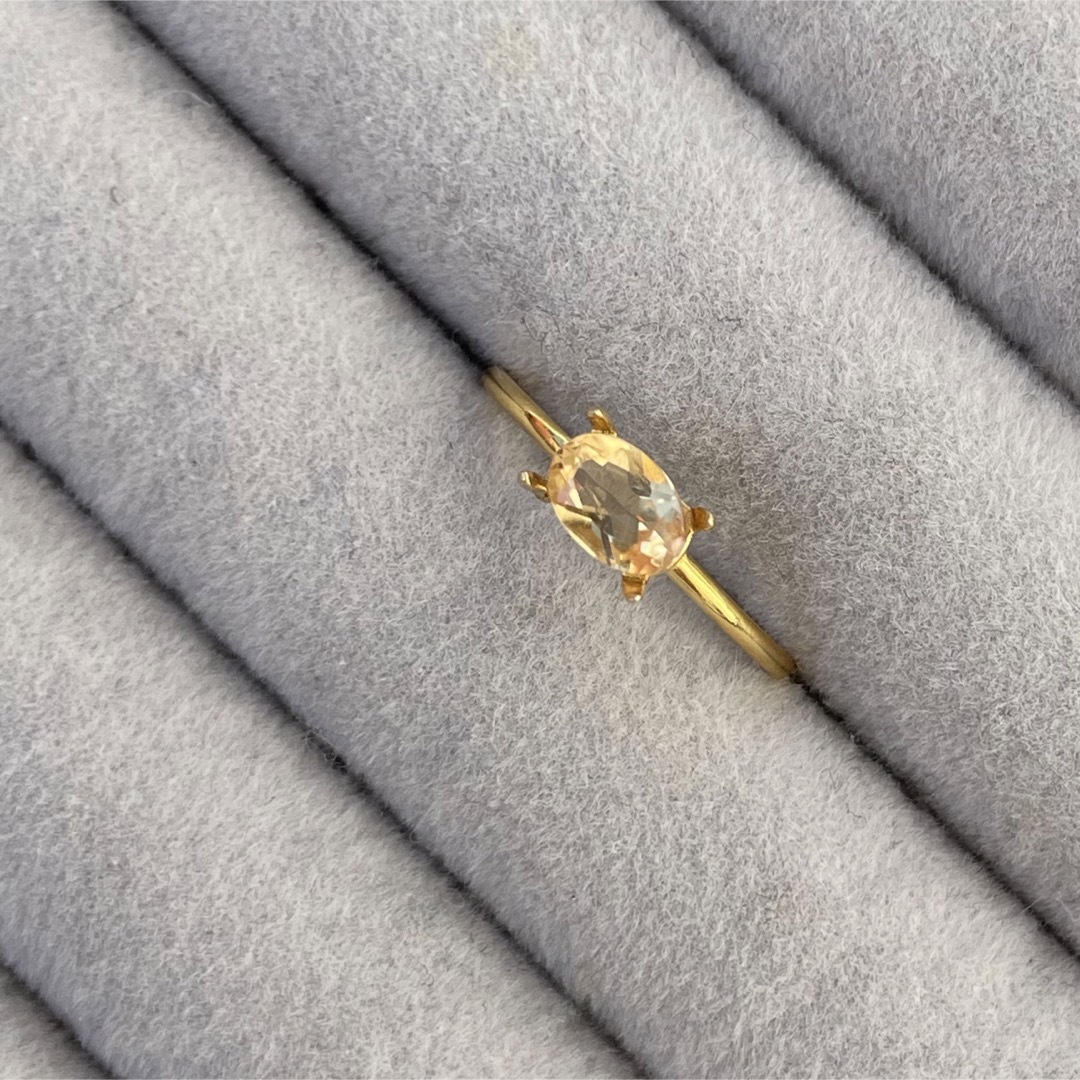 Sherry ring  … Imperial Topaz ハンドメイドのアクセサリー(リング)の商品写真
