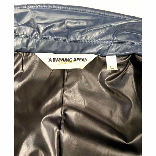 A BATHING APE(アベイシングエイプ)のアベイシングエイプBAPEダウンジャケットLヴィンテージ メンズのジャケット/アウター(ダウンジャケット)の商品写真