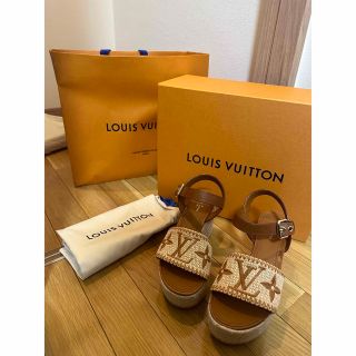 LOUIS VUITTON - ルイヴィトン ウェッジソールサンダルの通販 by
