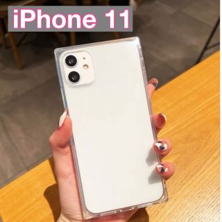 iPhone11 ケース　クリア　スクエア　iPhoneケース　韓国(iPhoneケース)