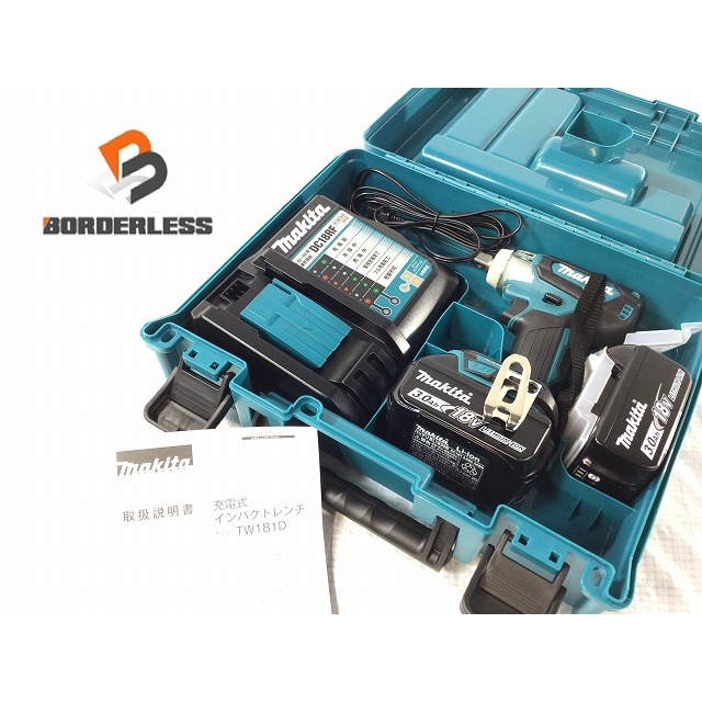 ☆未使用品☆ makita マキタ 18V 充電式インパクトレンチ TW181DRFX 青