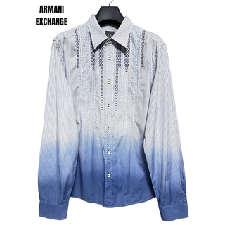 アルマーニエクスチェンジ(ARMANI EXCHANGE)の匿名発送　美品　ARMANI EXCHANGE グラデーションシャツ　サイズM(シャツ)