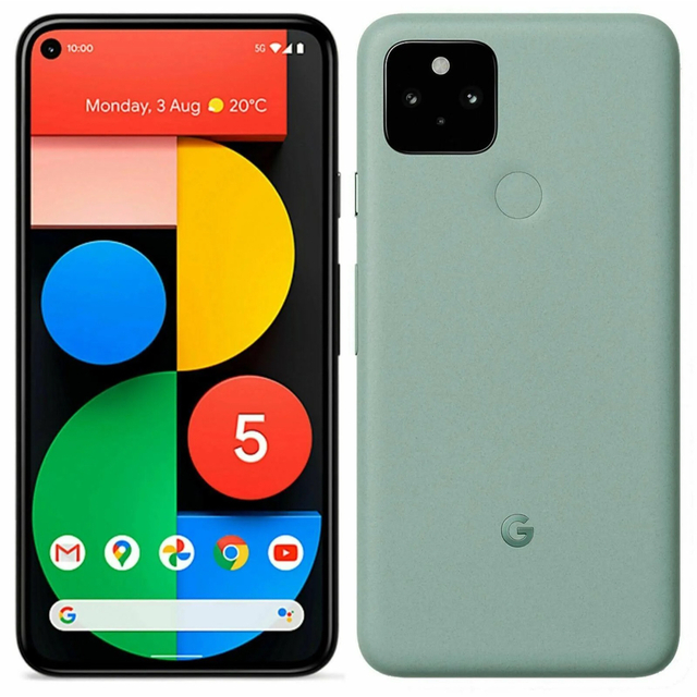 お取り寄せ】 Google Pixel5（5G）128GB 付属品完品 Sage Sota スマートフォン本体