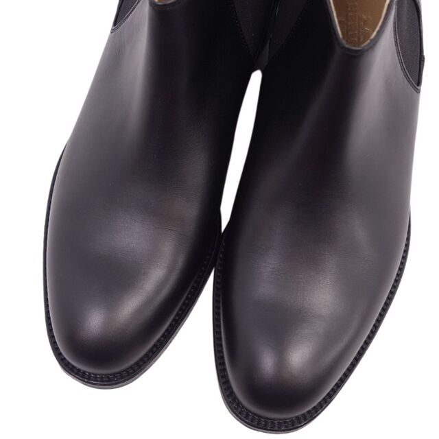 Hermes(エルメス)の未使用 エルメス HERMES ブーツ サイドゴア カーフレザー ヒール シューズ 靴 レディース イタリア製 36(23cm相当) ブラック レディースの靴/シューズ(ブーツ)の商品写真