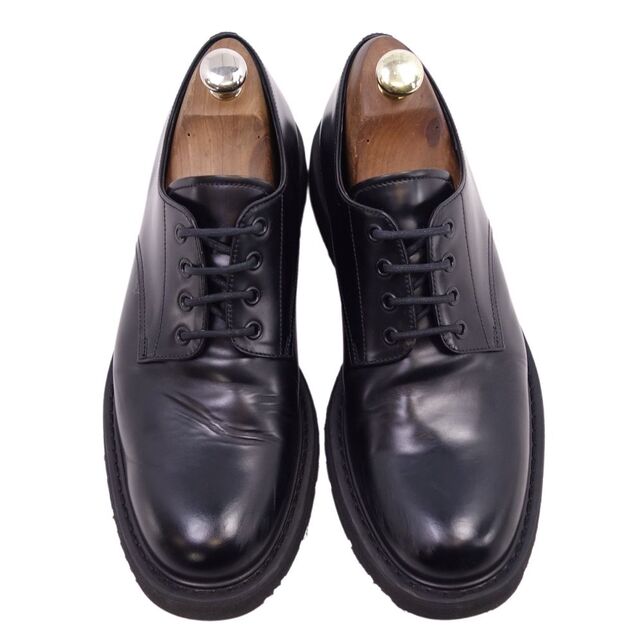 PRADA(プラダ)のプラダ PRADA レザーシューズ ダービーシューズ レースアップ カーフレザー 革靴 メンズ イタリア製 8 1/2(27.5cm相当) ブラック メンズの靴/シューズ(ドレス/ビジネス)の商品写真