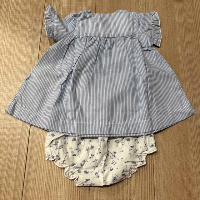 PETIT BATEAU(プチバトー)の新品　プチバトー　チュニック&ブルマセット キッズ/ベビー/マタニティのベビー服(~85cm)(シャツ/カットソー)の商品写真