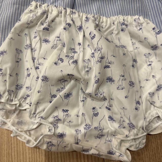 PETIT BATEAU(プチバトー)の新品　プチバトー　チュニック&ブルマセット キッズ/ベビー/マタニティのベビー服(~85cm)(シャツ/カットソー)の商品写真