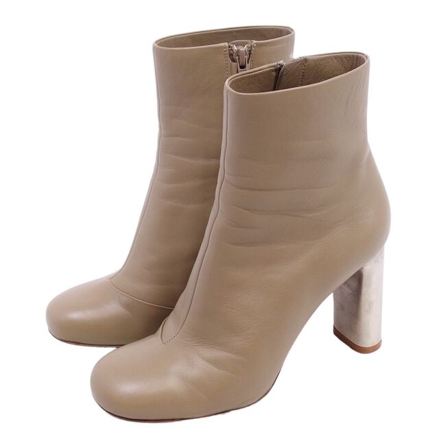 セリーヌ CELINE ブーツ フィービー期 メタルヒール bambam バンバン サイドジップ ショートブーツ レディース シューズ 靴 37(24cm相当) ベージュ セリーヌ CELINE ブーツ フィービー期 メタルヒール bambam バンバン サイドジップ ショートブーツ レディース シューズ 靴 37(24cm相当) ベージュ