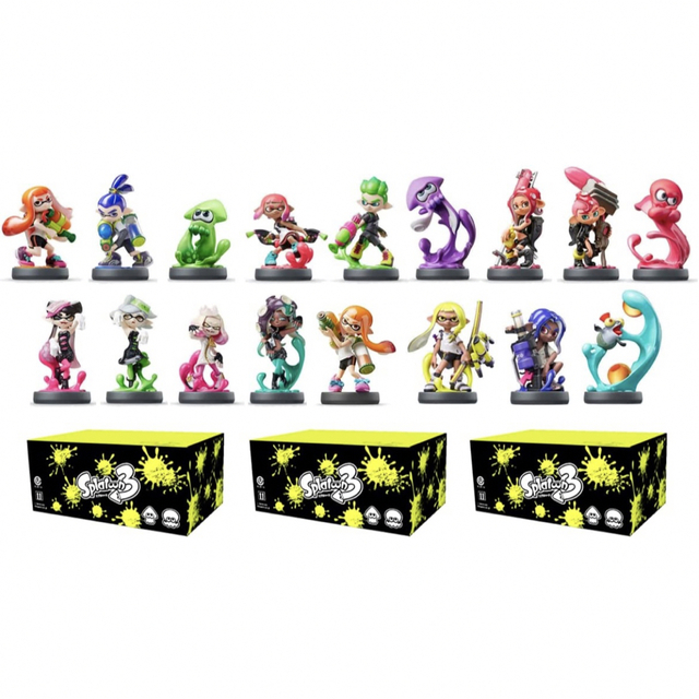 未開封　amiibo　スプラトゥーン　ヒメ　タコガール　アオリ