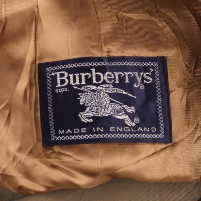 BURBERRY(バーバリー)の古着 バーバリー Burberry's 玉虫カラー トレンチコート 英国製 レディースXL /eaa296290 レディースのジャケット/アウター(トレンチコート)の商品写真