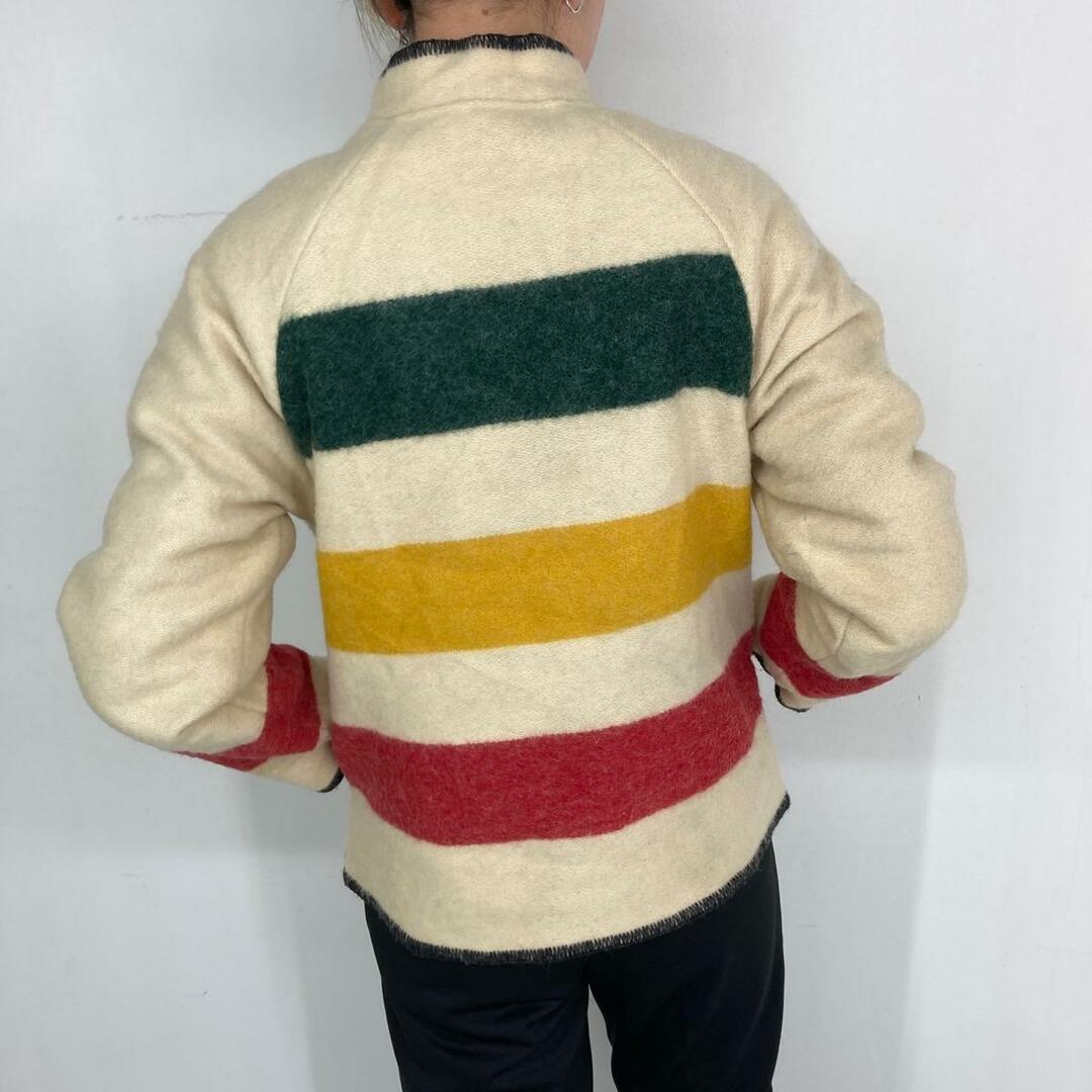 70年代 Woolrich ウールリッチ ボーダー ブランケット フード コート