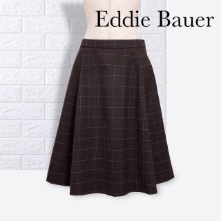 エディーバウアー(Eddie Bauer)のエディーバウアー チェック フレア スカート(ひざ丈スカート)