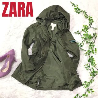 ザラ(ZARA)のZARA GIRLS ザラ ミリタリージャケット カーキ(ミリタリージャケット)