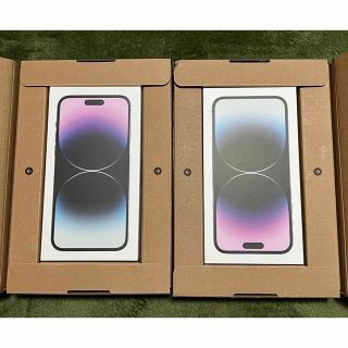 アップル(Apple)の【新品未開封】iPhone14 Pro Max  256GBディープパープル２台(スマートフォン本体)